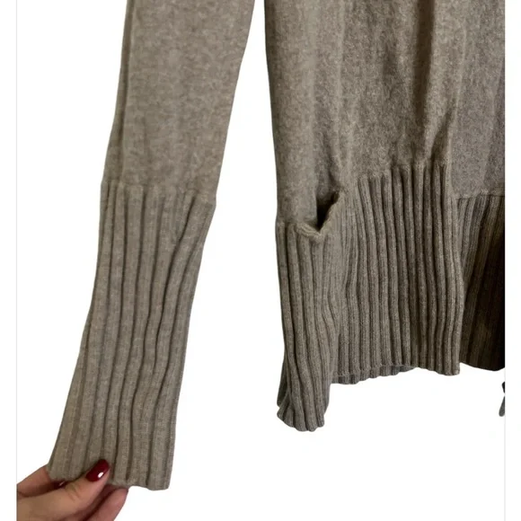 Banana Republic Luxury Cashmere Blend Tan Cardigan - Picture 3 of 6